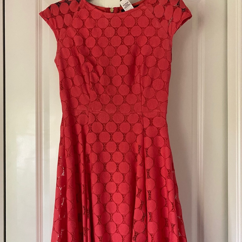 Coral Lace Dress